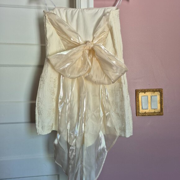 Lulus Off white Damask Skort dress - Picture 2 of 2